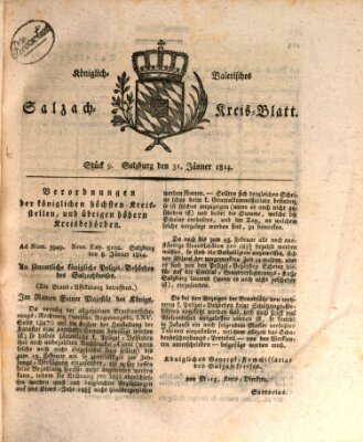 Königlich baierisches Salzach-Kreis-Blatt Montag 31. Januar 1814