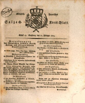 Königlich baierisches Salzach-Kreis-Blatt Montag 21. Februar 1814