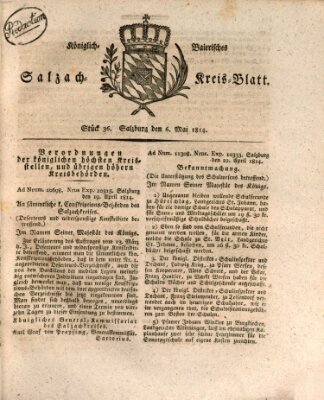 Königlich baierisches Salzach-Kreis-Blatt Freitag 6. Mai 1814