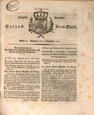 Königlich baierisches Salzach-Kreis-Blatt Freitag 9. Dezember 1814