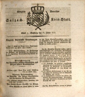 Königlich baierisches Salzach-Kreis-Blatt Montag 23. Januar 1815