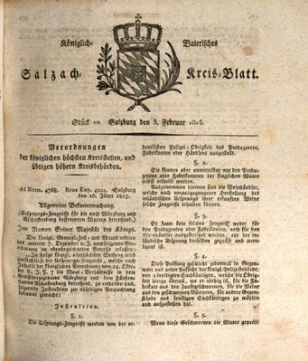 Königlich baierisches Salzach-Kreis-Blatt Freitag 3. Februar 1815