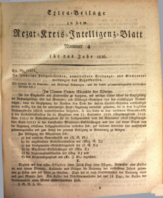 Königlich Bayerisches Intelligenzblatt für den Rezat-Kreis (Ansbacher Intelligenz-Zeitung) Mittwoch 13. Januar 1836