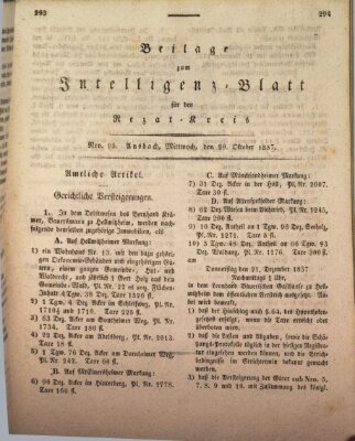 Königlich Bayerisches Intelligenzblatt für den Rezat-Kreis (Ansbacher Intelligenz-Zeitung) Mittwoch 29. November 1837