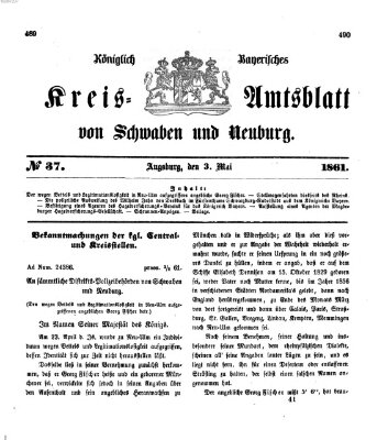 Königlich Bayerisches Kreis-Amtsblatt von Schwaben und Neuburg Freitag 3. Mai 1861