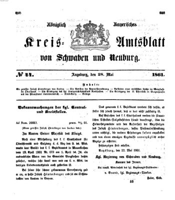 Königlich Bayerisches Kreis-Amtsblatt von Schwaben und Neuburg Dienstag 28. Mai 1861