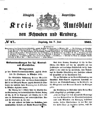 Königlich Bayerisches Kreis-Amtsblatt von Schwaben und Neuburg Freitag 7. Juni 1861