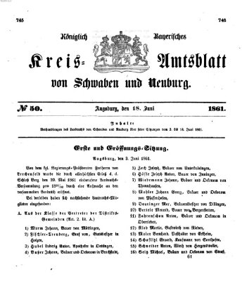 Königlich Bayerisches Kreis-Amtsblatt von Schwaben und Neuburg Dienstag 18. Juni 1861