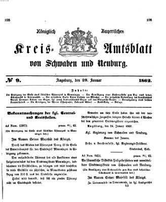 Königlich Bayerisches Kreis-Amtsblatt von Schwaben und Neuburg Dienstag 28. Januar 1862