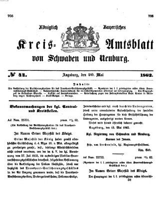 Königlich Bayerisches Kreis-Amtsblatt von Schwaben und Neuburg Dienstag 20. Mai 1862