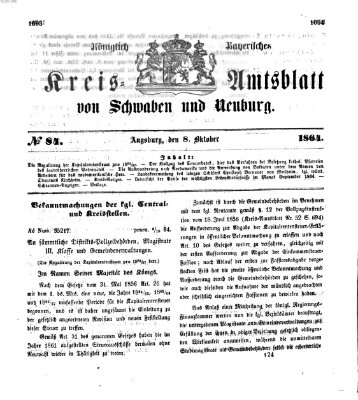 Königlich Bayerisches Kreis-Amtsblatt von Schwaben und Neuburg Samstag 8. Oktober 1864