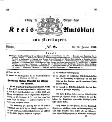 Königlich-bayerisches Kreis-Amtsblatt von Oberbayern (Münchner Intelligenzblatt) Dienstag 26. Januar 1864