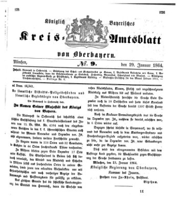 Königlich-bayerisches Kreis-Amtsblatt von Oberbayern (Münchner Intelligenzblatt) Freitag 29. Januar 1864