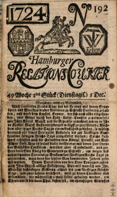 Hamburger Relations-Courier Dienstag 5. Dezember 1724