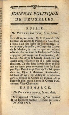 Mercure de France Samstag 26. August 1780