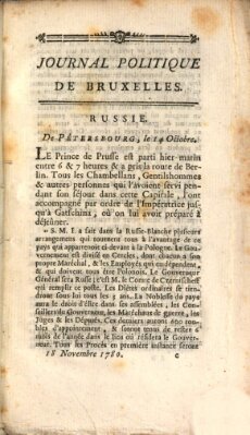 Mercure de France Samstag 18. November 1780