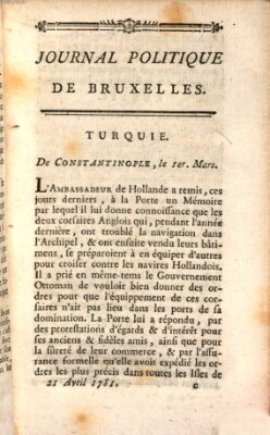 Mercure de France Samstag 21. April 1781