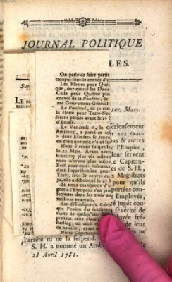 Mercure de France Saturday 28. April 1781