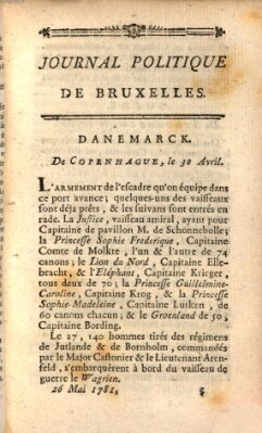 Mercure de France Samstag 26. Mai 1781