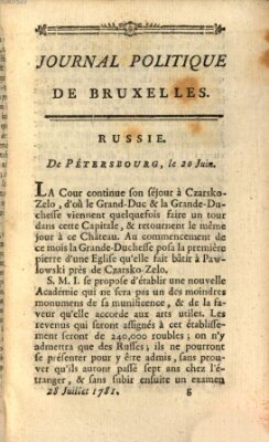 Mercure de France Samstag 28. Juli 1781