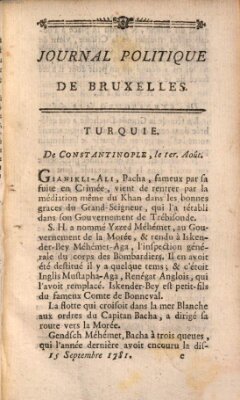 Mercure de France Samstag 15. September 1781