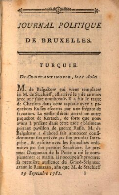 Mercure de France Samstag 29. September 1781