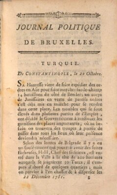 Mercure de France Samstag 22. Dezember 1781