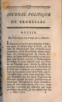 Mercure de France Samstag 2. März 1782