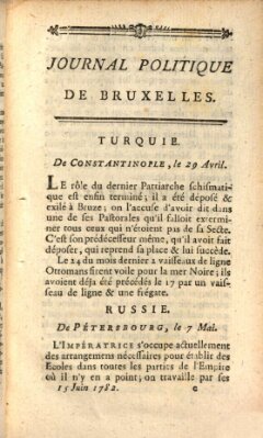 Mercure de France Samstag 15. Juni 1782