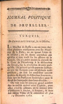 Mercure de France Samstag 14. Dezember 1782