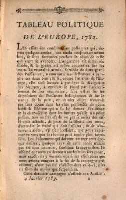 Mercure de France Samstag 4. Januar 1783