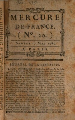 Mercure de France Samstag 17. Mai 1783