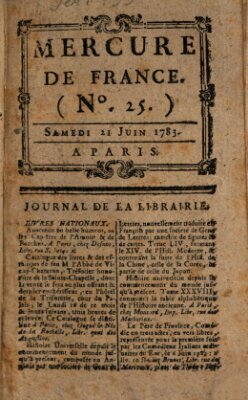 Mercure de France Samstag 21. Juni 1783