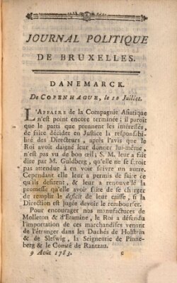 Mercure de France Samstag 9. August 1783