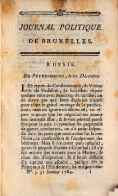 Mercure de France Samstag 31. Januar 1784