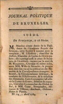 Mercure de France Samstag 3. April 1784