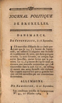 Mercure de France Samstag 16. Oktober 1784