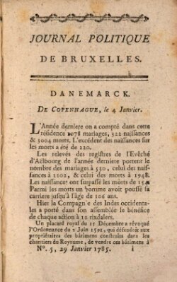 Mercure de France Samstag 29. Januar 1785