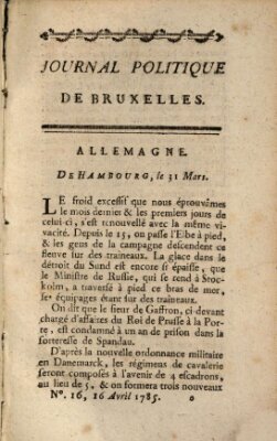 Mercure de France Samstag 16. April 1785