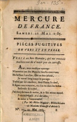 Mercure de France Samstag 21. Mai 1785