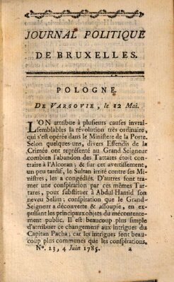 Mercure de France Samstag 4. Juni 1785