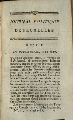 Mercure de France Samstag 15. April 1786