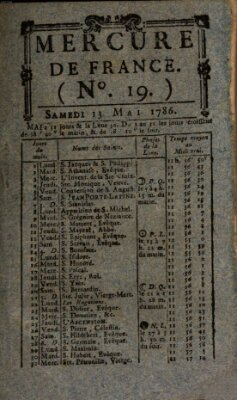 Mercure de France Samstag 13. Mai 1786