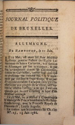 Mercure de France Samstag 24. Juni 1786