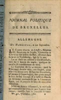 Mercure de France Samstag 7. Oktober 1786