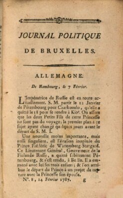 Mercure de France Samstag 24. Februar 1787