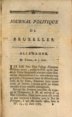 Mercure de France Samstag 23. Juni 1787