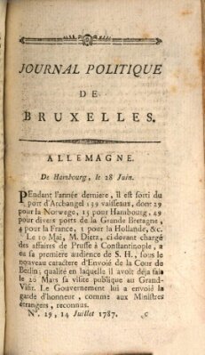 Mercure de France Samstag 14. Juli 1787