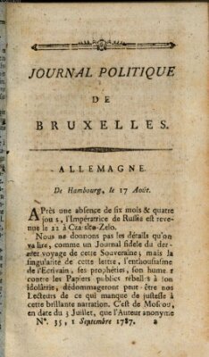 Mercure de France Samstag 1. September 1787