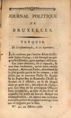 Mercure de France Samstag 20. Oktober 1787